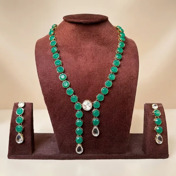 Green_Alloy_Copper_Jewellery_Set_For_Women