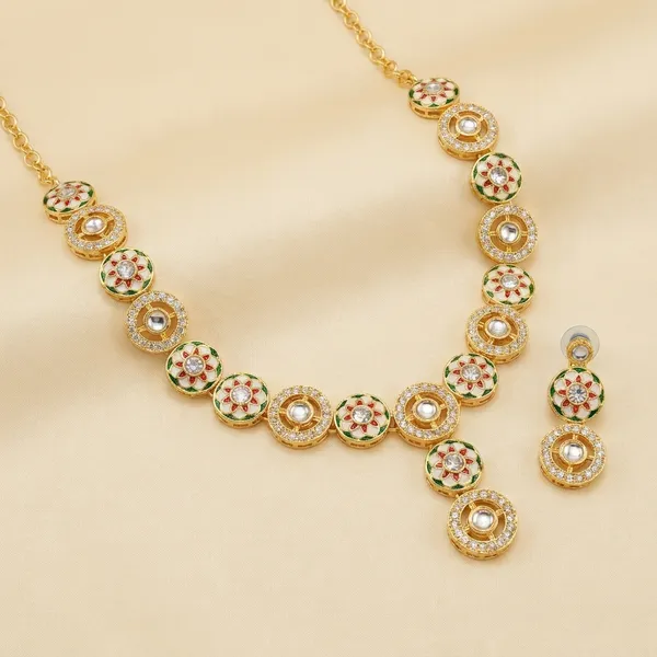 Dhivara_Gold_Plated_Meenakari_Zirconia_Jewellery_Set