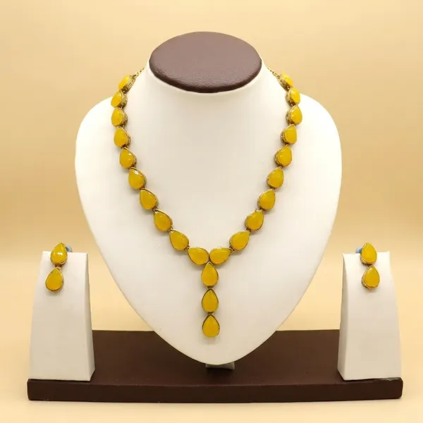 Yellow_Metal_Copper_Yellow_Jewellery_Set_For_Women