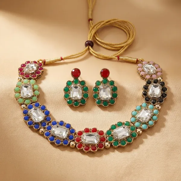 Multicolor_Alloy_Copper_Jewellery_Set_For_Women
