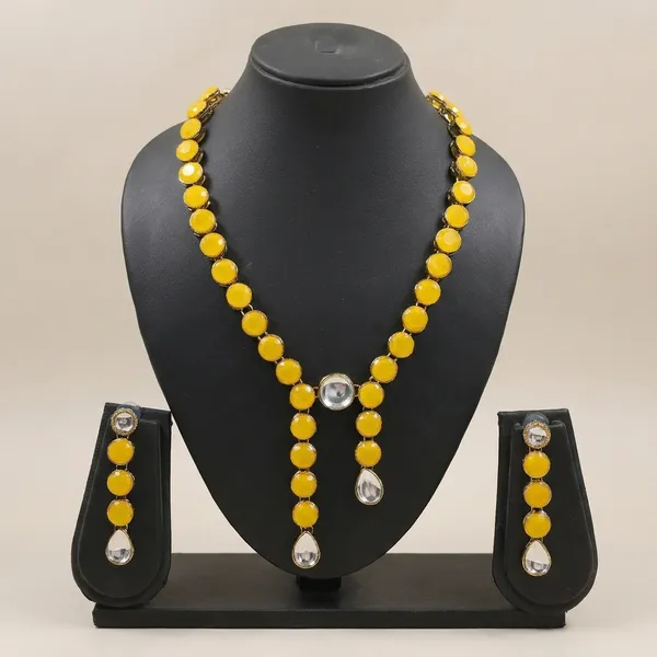 Yellow_Alloy_Copper_Jewellery_Set_For_Women