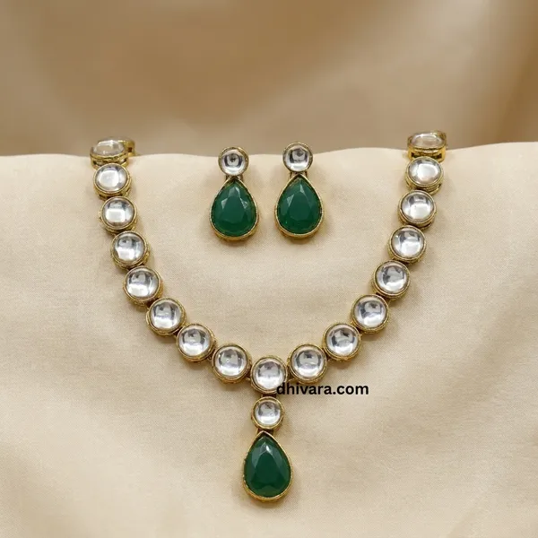 Gold_Alloy_Copper_Jewellery_Set_For_Women_Necklace_And_Earings