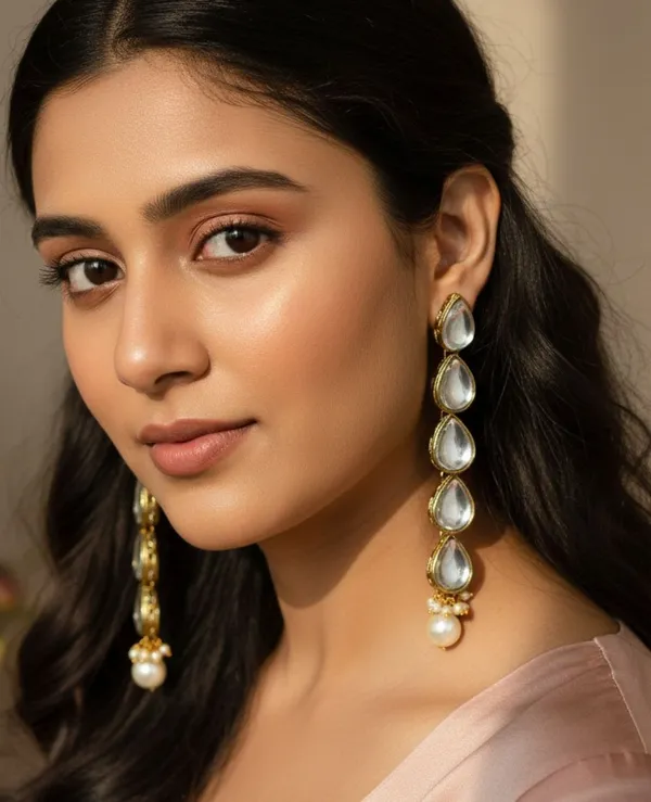 Stylish_Kundan_And_Alloy_Women���S_Long_Earring