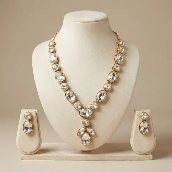 White_Metal,_Alloy_Jewellery_Set_For_Women