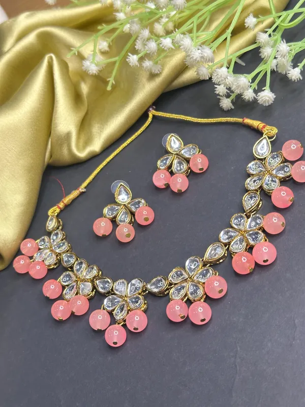 Pink_Alloy_Jewellery_Set_For_Women
