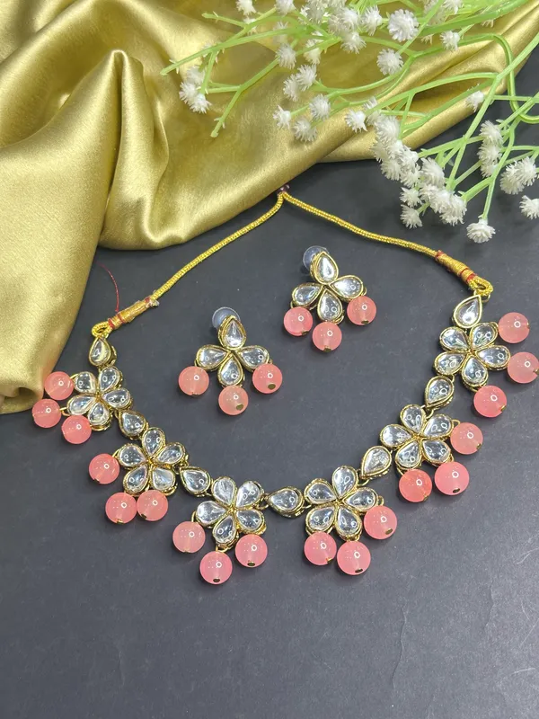 Pink_Alloy_Jewellery_Set_For_Women