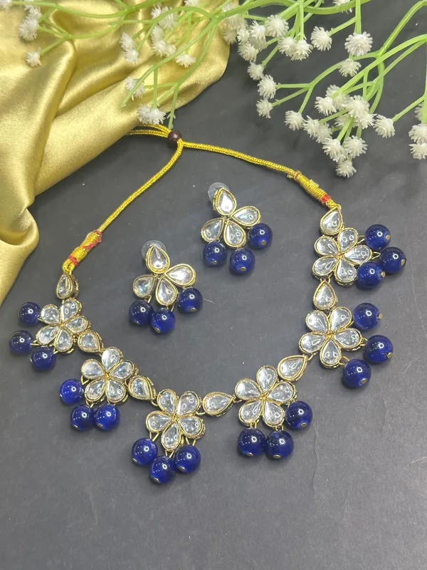 Navy_Blue_Alloy_Jewellery_Set_For_Women