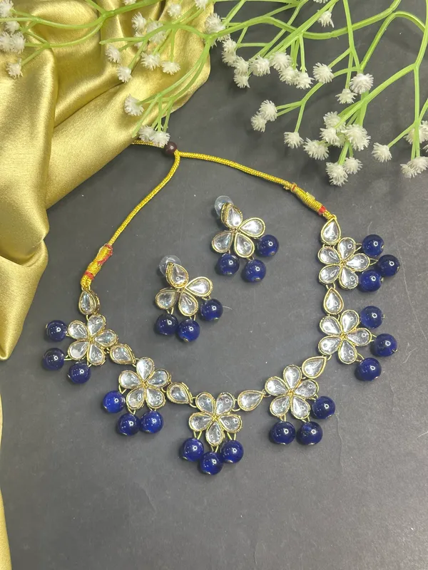 Navy_Blue_Alloy_Jewellery_Set_For_Women