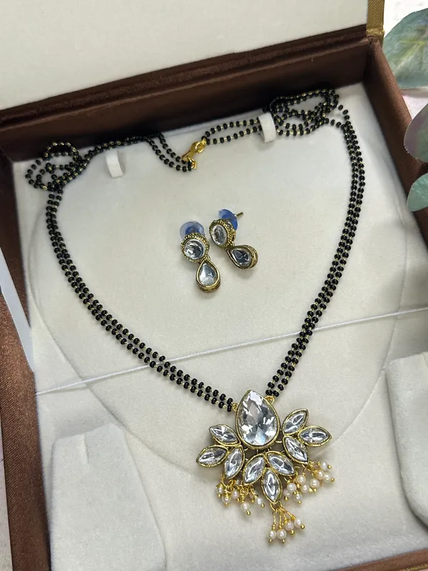 24_Inch_Two_Layer_Black_Alloy_Kundan_Mangalsutra_Set_For_Women