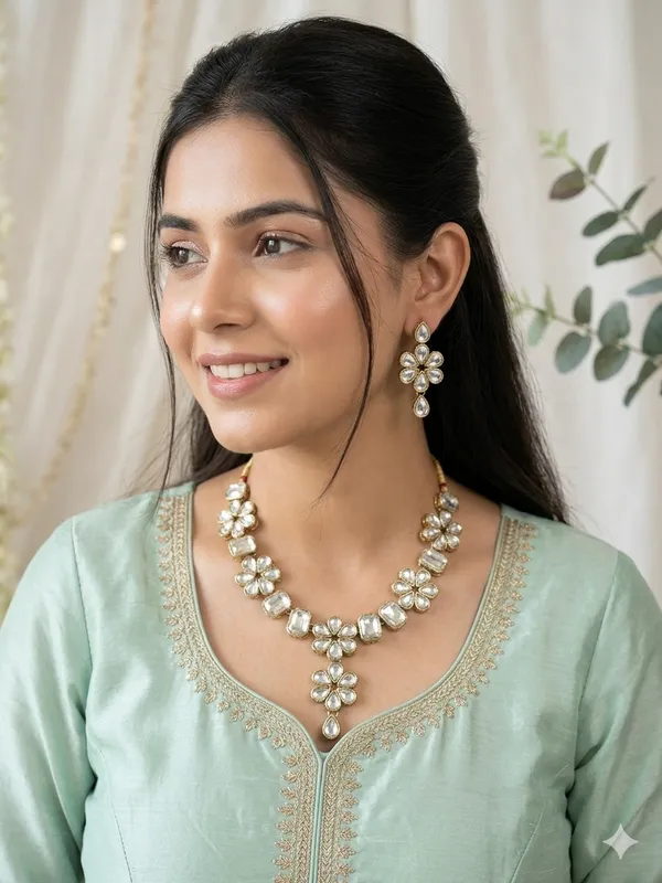Traditional_Copper_Plated_Pachi_Enamel_Crafted_Flower_Necklace
