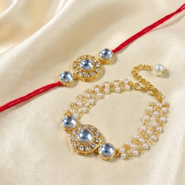 Dhivara_Designer_Bhaiya_Bhabhi_Rakhi_With_Roli_Chawal
