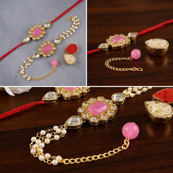 Dhivara_Designer_Bhaiya_Bhabhi_Rakhi_With_Roli_Chawal