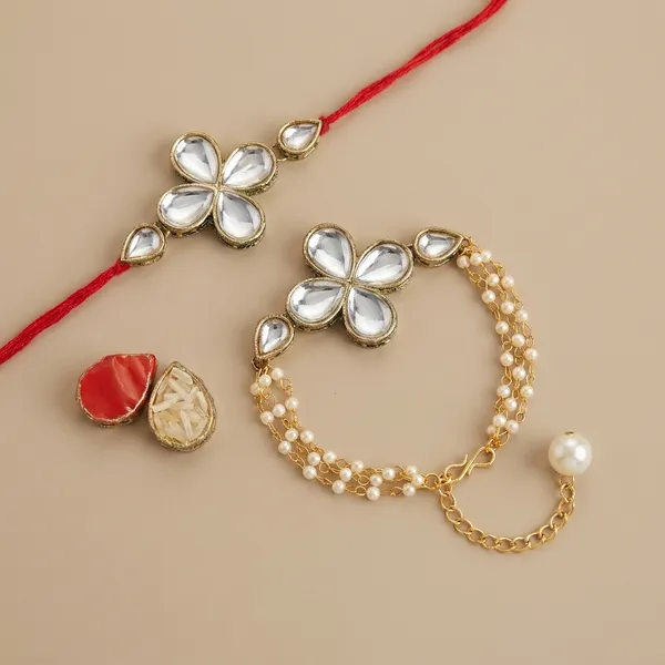Dhivara_Designer_Bhaiya_Bhabhi_Rakhi_With_Roli_Chawal