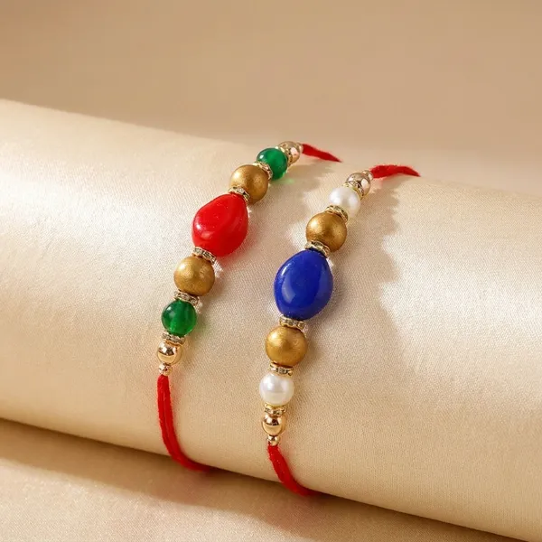 Dhivara_Set_Of_2_Designer_Bhaiya_Rakhi_With_Roli_Chawal