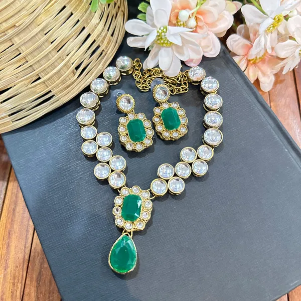 Green_Alloy_Copper_Jewellery_Set_For_Women