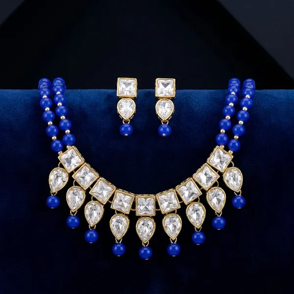 Blue_Alloy_Copper_Jewellery_Set_For_Women