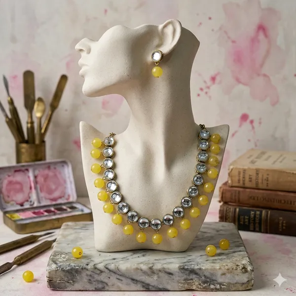 Yellow_Alloy_Copper_Jewellery_Set_For_Women