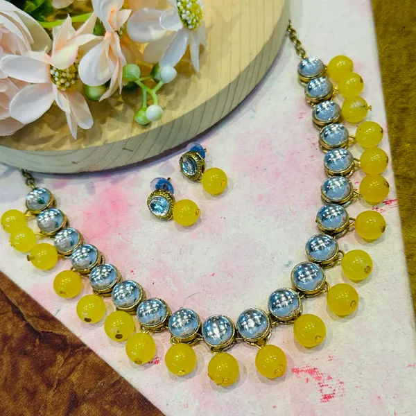 Yellow_Alloy_Copper_Jewellery_Set_For_Women