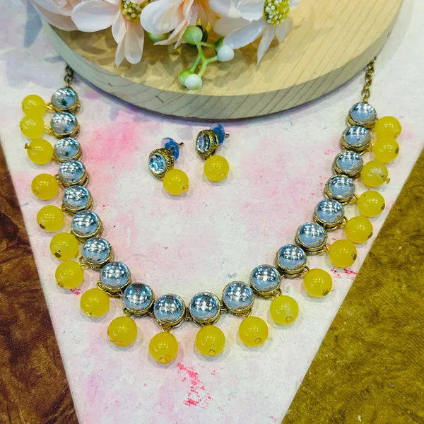 Yellow_Alloy_Copper_Jewellery_Set_For_Women