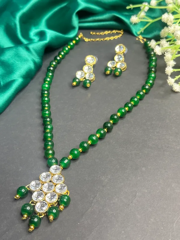 Dark_Green_Alloy_Copper_Jewellery_Set_For_Women