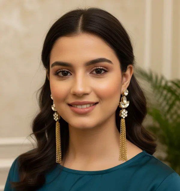 White_Beautiful_Long_Earring_Alloy_Drops_And_Danglers