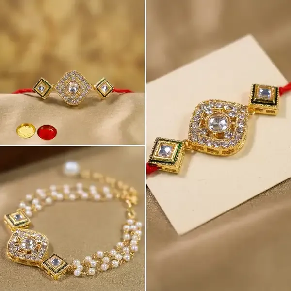 Dhivara_Designer_Bhaiya_Bhabhi_Rakhi_With_Roli_Chawal