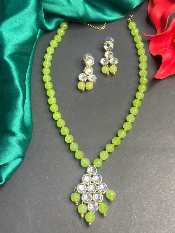Green_Alloy_Copper_Jewellery_Set_For_Women