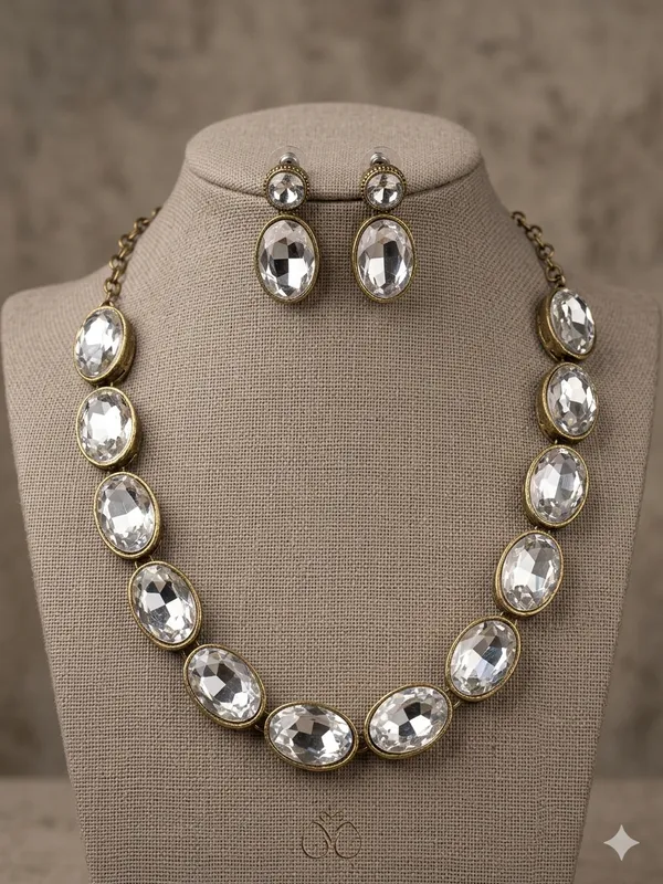 Oval_Shap_Alloy_Metal_Copper_Jewellery_Set_For_Women