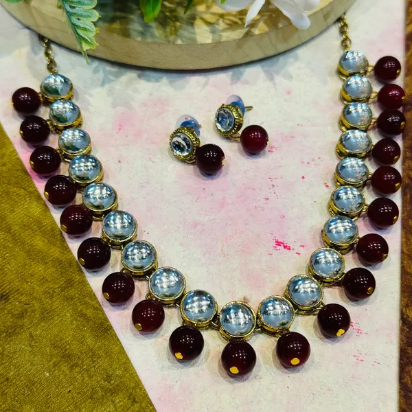 Maroon_Metal_Copper_Maroon_Jewellery_Set_(Pack_Of_1)