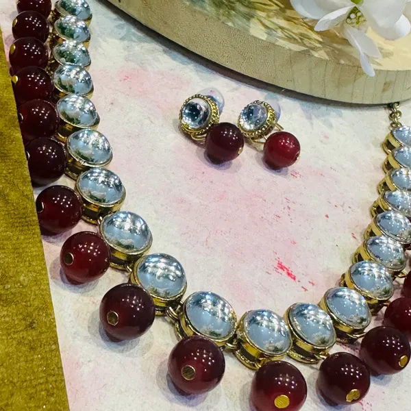 Maroon_Metal_Copper_Maroon_Jewellery_Set_(Pack_Of_1)
