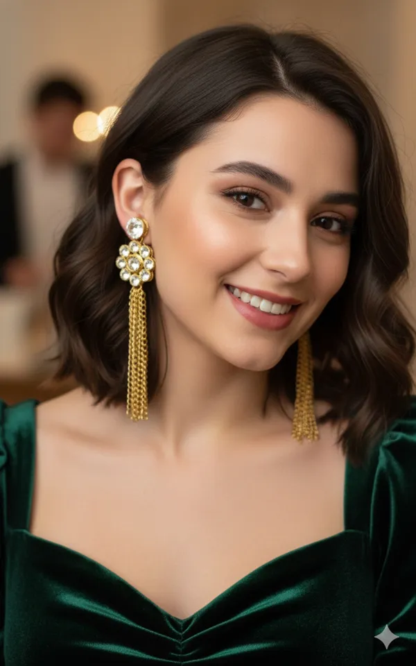White_Beautiful_Long_Earring_Alloy_Drops_And_Danglers