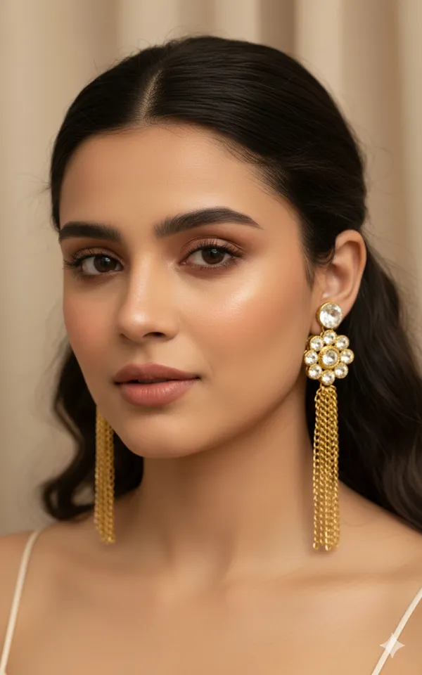 White_Beautiful_Long_Earring_Alloy_Drops_And_Danglers