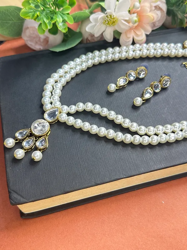 Two_Layer_White_Alloy_Copper_Jewellery_Set_For_Women
