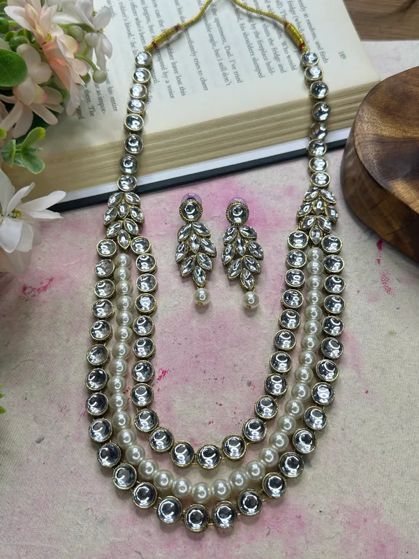 Three_Layer_White_Pearl_Alloy_Copper_Plated_Jewellery_Set_For_Women