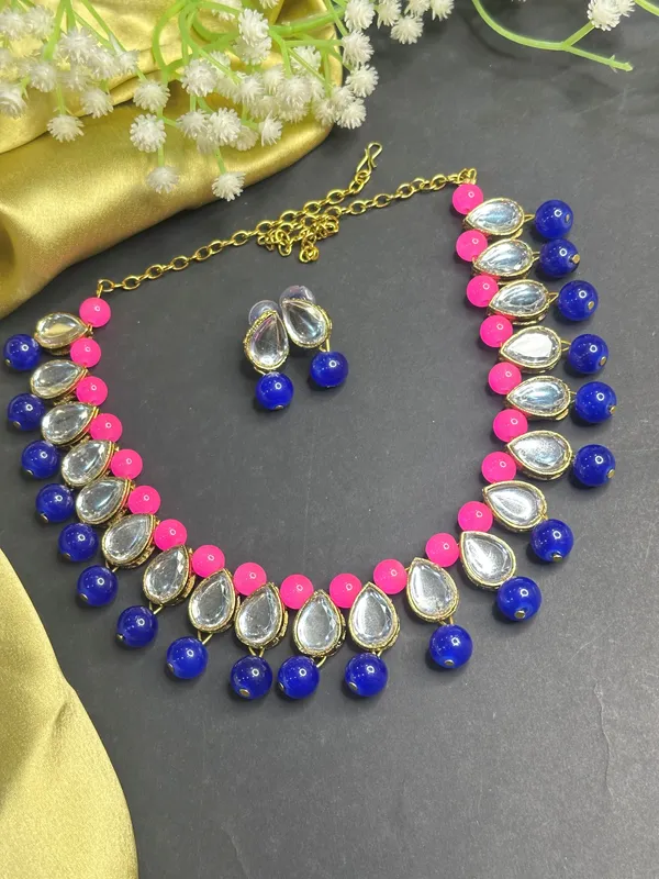Pink_Blue_Alloy_Jewellery_Set_For_Women