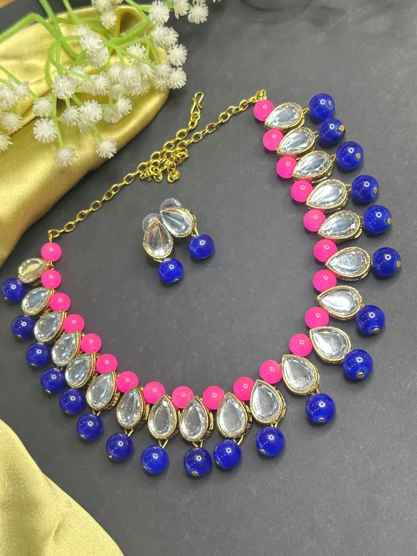 Pink_Blue_Alloy_Jewellery_Set_For_Women