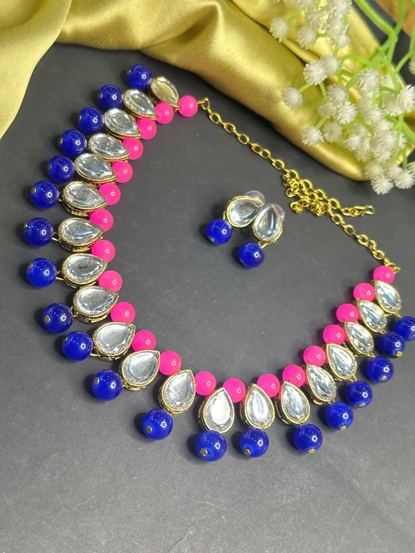 Pink_Blue_Alloy_Jewellery_Set_For_Women