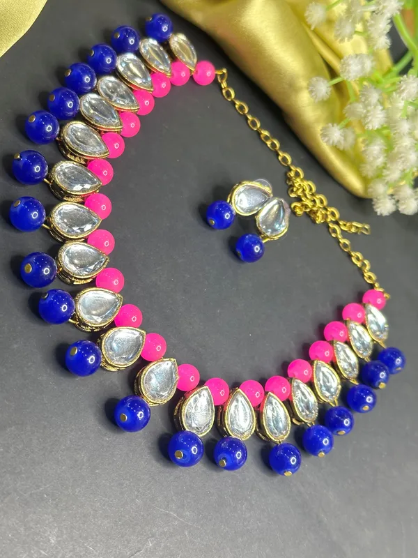 Pink_Blue_Alloy_Jewellery_Set_For_Women