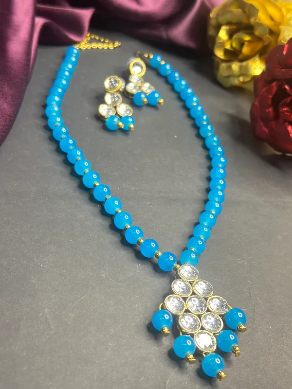Blue_Alloy_Copper_Jewellery_Set_For_Women