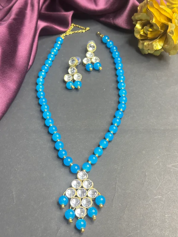 Blue_Alloy_Copper_Jewellery_Set_For_Women
