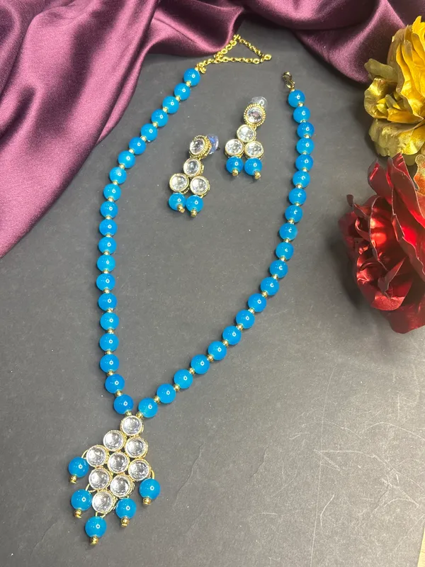 Blue_Alloy_Copper_Jewellery_Set_For_Women
