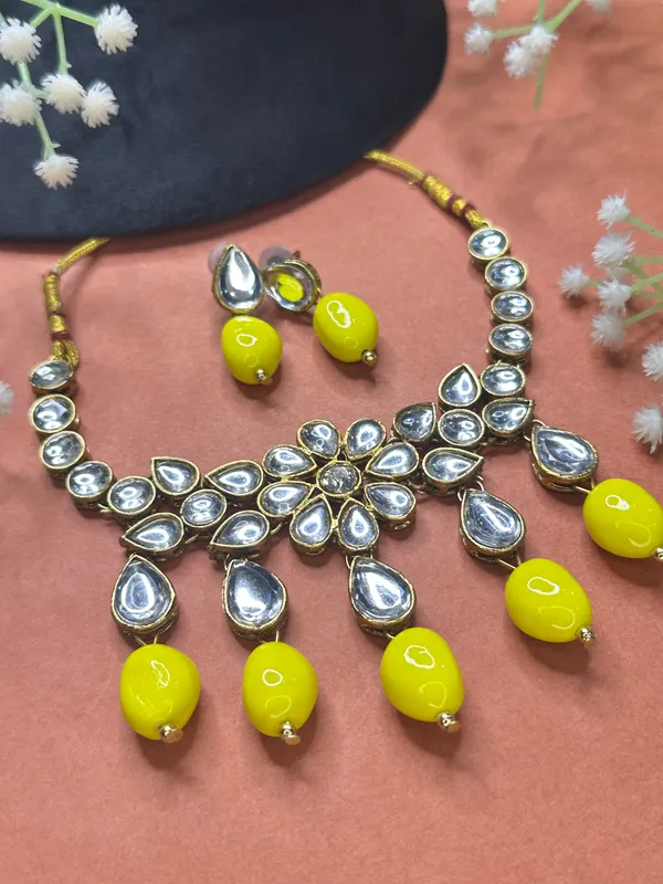 Yellow_Metal_Copper_Jewellery_Set_For_Women