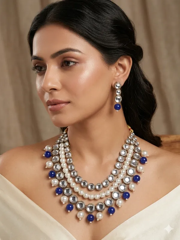 Alloy_Three_Layer_Blue_Jewellery_Set_For_Women
