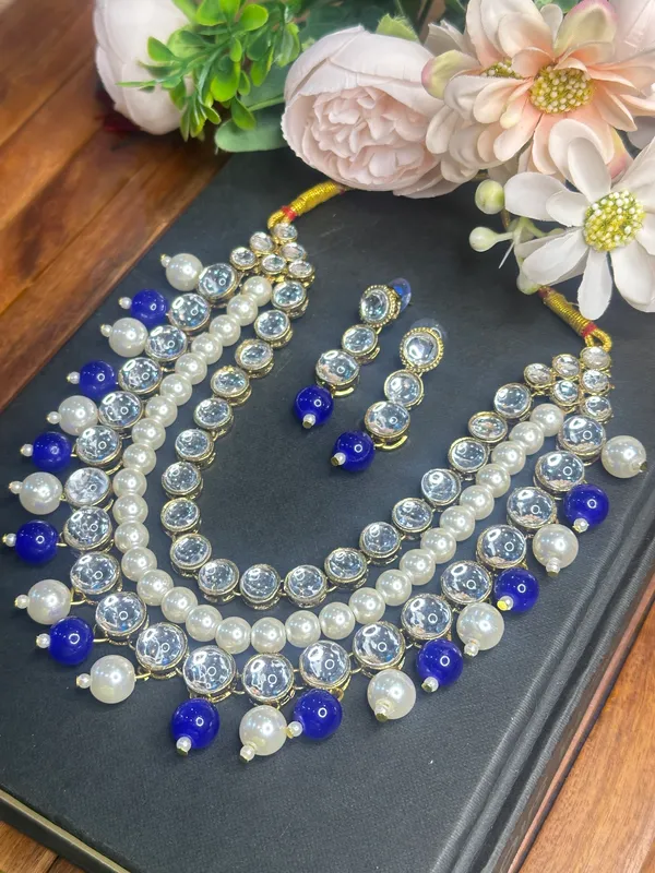 Alloy_Three_Layer_Blue_Jewellery_Set_For_Women