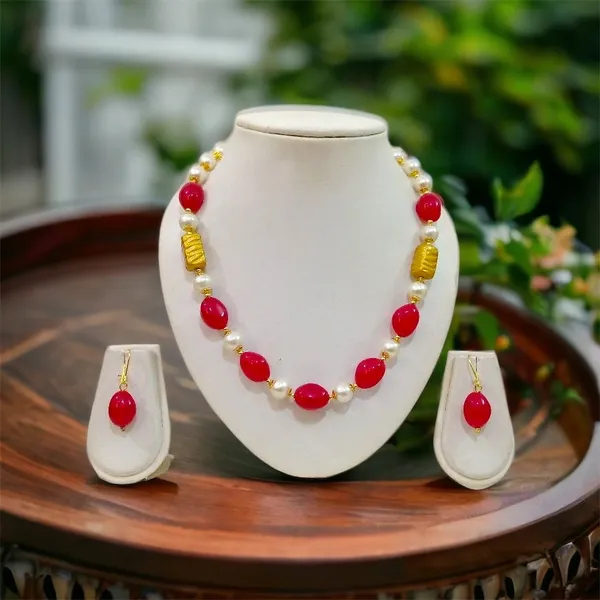 Antique_Red_Glass_Beads_Jewellery_Set_For_Women