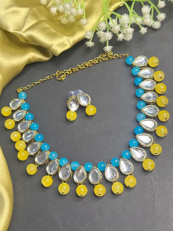 Blue_Yellow_Alloy_Jewellery_Set_For_Women