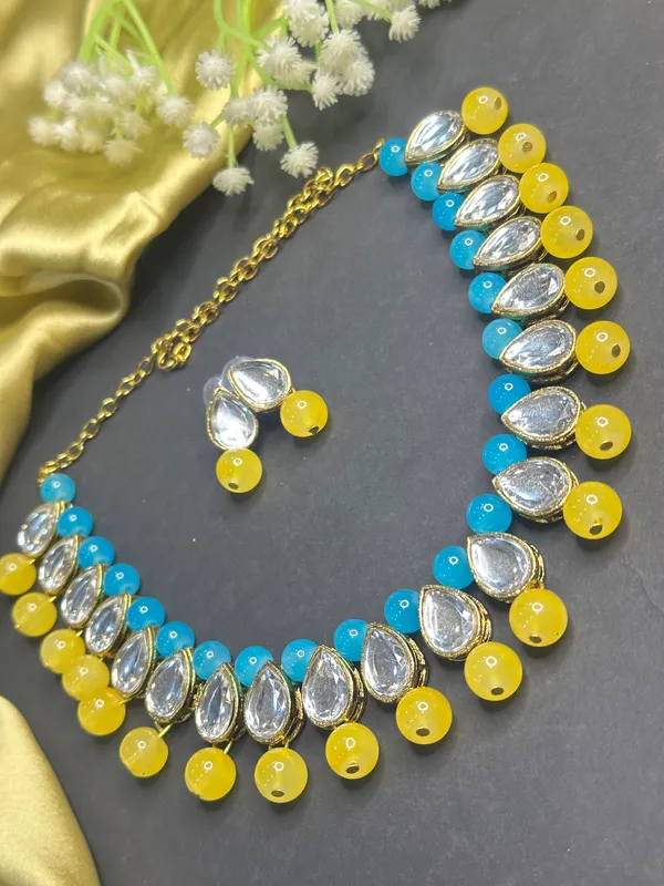 Blue_Yellow_Alloy_Jewellery_Set_For_Women