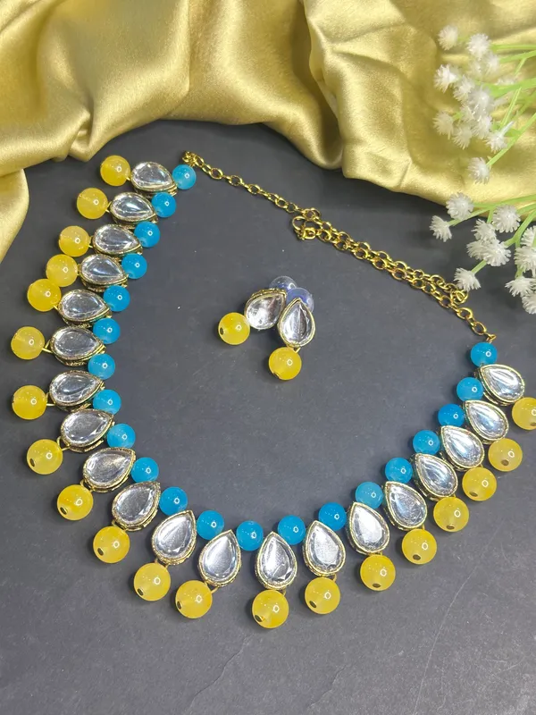 Blue_Yellow_Alloy_Jewellery_Set_For_Women