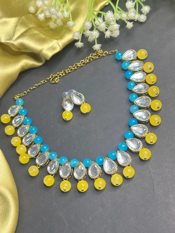 Blue_Yellow_Alloy_Jewellery_Set_For_Women