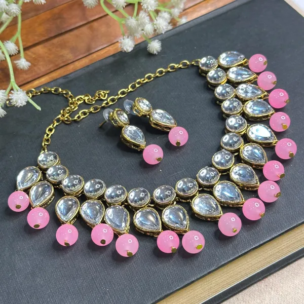 Pink_Alloy_Jewellery_Set_For_Women